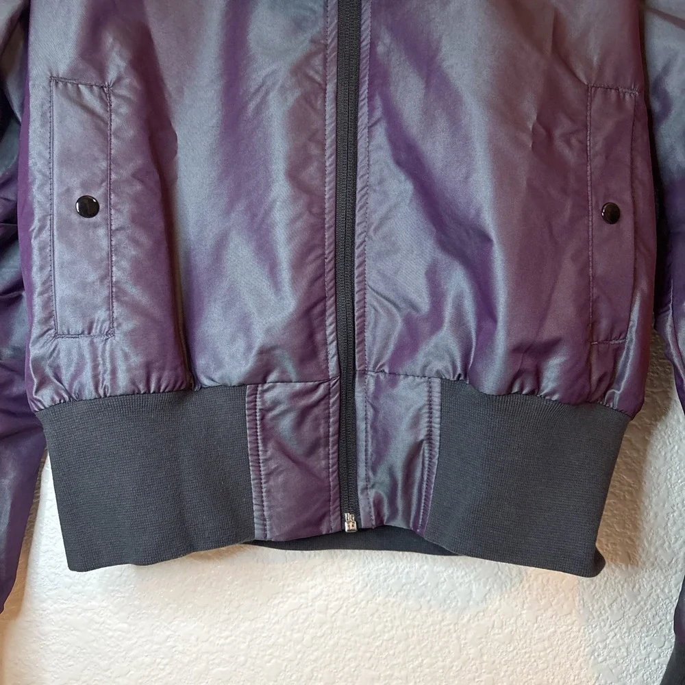 PUMA Iridescent‎ Bomber Jacket -Womens Size S Plum / Purple NWT